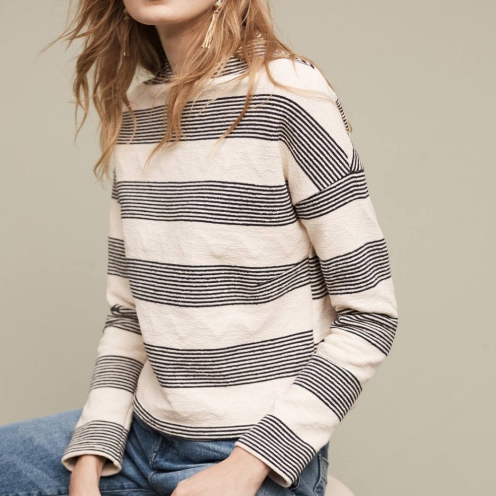 Anthropologie Eri + Ali Saborie Striped Sweater